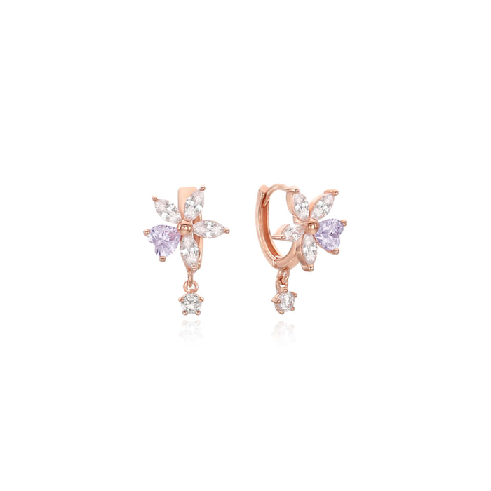 [Silver925] 러브꽃잎 귀걸이
